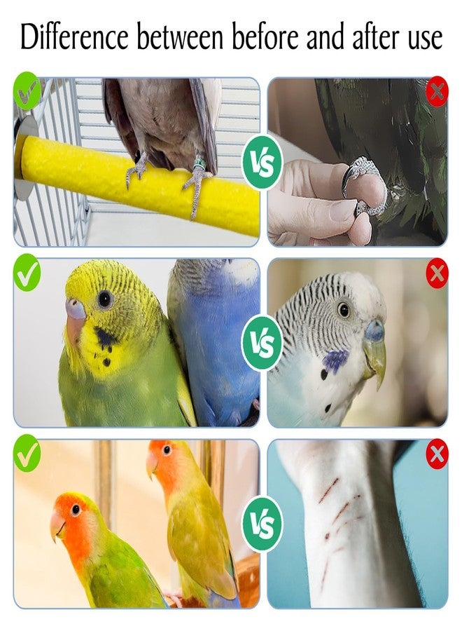 Hamiledyi Hamiledy Bird Grinding Perch for Parrots Sand Bird Perches Claw Trim Cage Perches for Parakeets Cockatiels Lovebirds Canaries Green Cheeked Conures and Similarly Sized Birds(8 Pcs 0.78 in Diameter) - Image 4